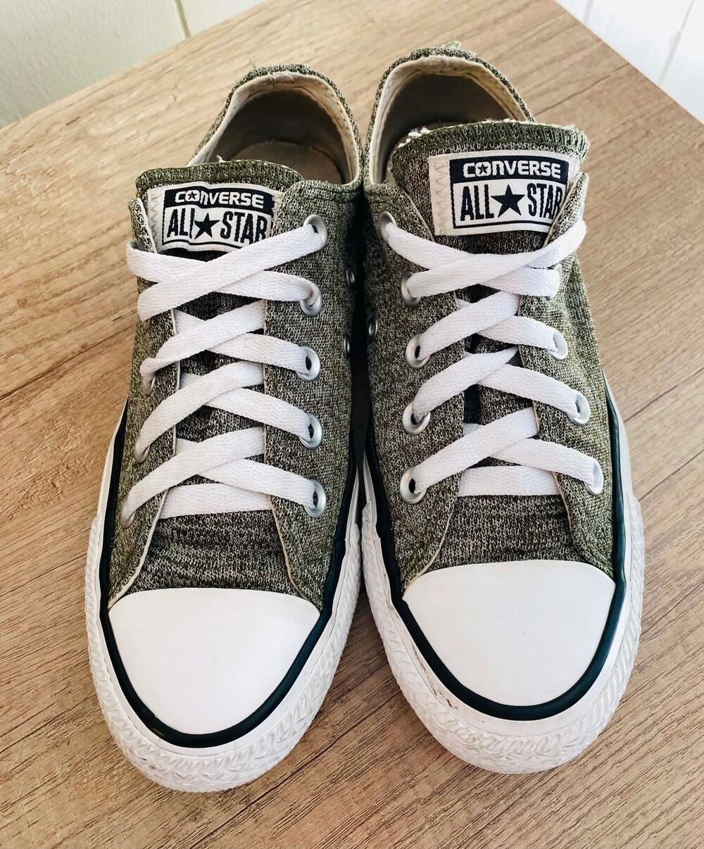 Converse All Star Low Top Olive Heather Sneakers Unisex Size 3 Men's / 5 Women's